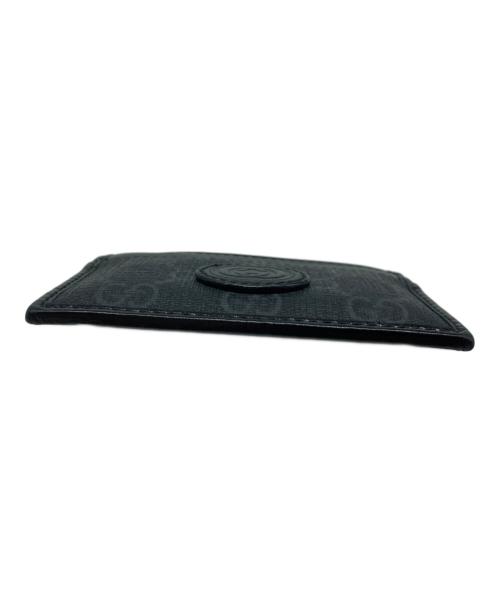 GUCCI（グッチ）GUCCI (グッチ) インターロッキングG レザー カードケース ブラックの古着・服飾アイテム