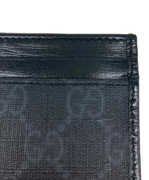 GUCCI（グッチ）GUCCI (グッチ) インターロッキングG レザー カードケース ブラックの古着・服飾アイテム