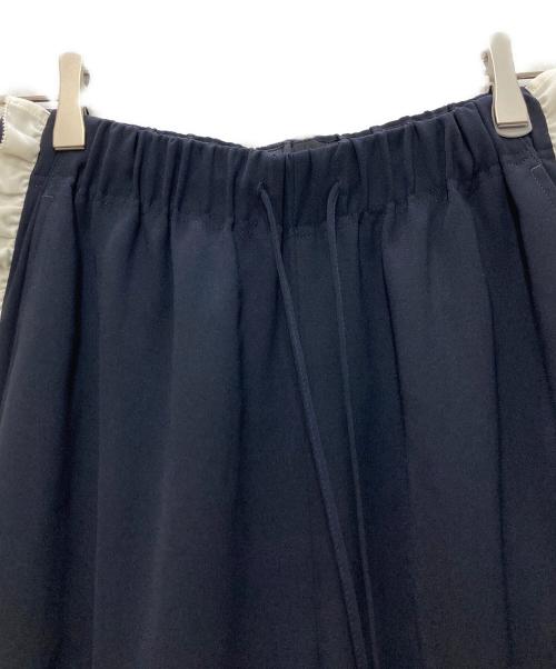 MUVEIL（ミュベール）MUVEIL (ミュベール) サイドフリルパンツ ネイビー サイズ:36の古着・服飾アイテム