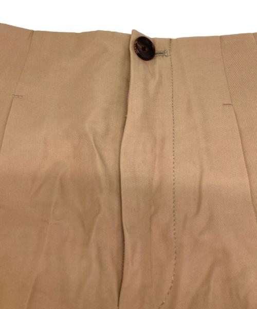 CABAN（キャバン）CABAN (キャバン) レーヨンシルクツイル 2タックパンツ ベージュ サイズ:XSの古着・服飾アイテム