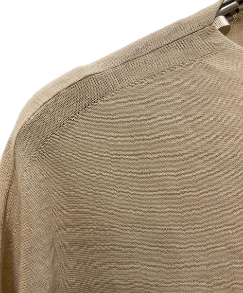 Spick and Span（スピック＆スパン）Spick and Span (スピック＆スパン) ICE FINE 5分袖ボートネックニット ベージュ サイズ:FREEの古着・服飾アイテム