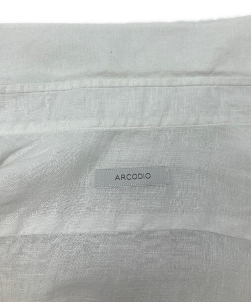 ARCODIO（アルコディオ）ARCODIO (アルコディオ) リネンシャツ ホワイト サイズ:38の古着・服飾アイテム