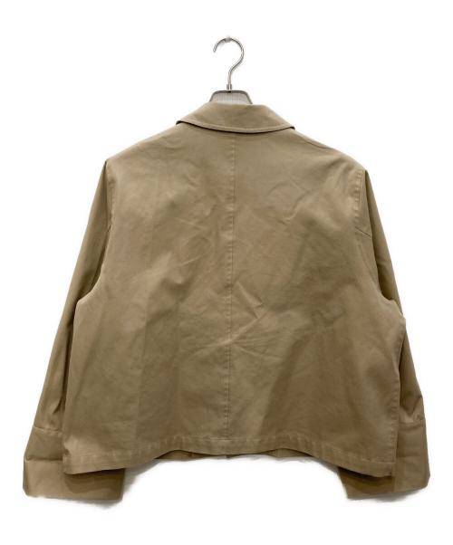 Gymphlex（ジムフレックス）Gymphlex (ジムフレックス) コットンギャバジン ショートコート ベージュ サイズ:14の古着・服飾アイテム