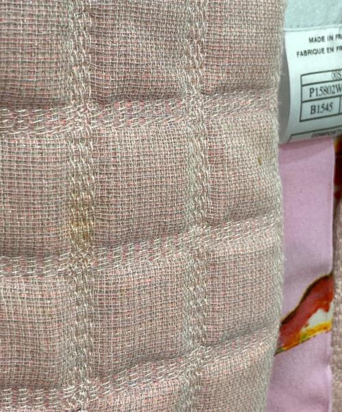 CHANEL（シャネル）CHANEL (シャネル) ジャケット×ノースリーブブラウスセットアップ ピンク サイズ:42の古着・服飾アイテム