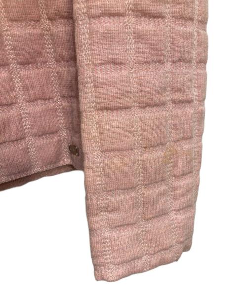 CHANEL（シャネル）CHANEL (シャネル) ジャケット×ノースリーブブラウスセットアップ ピンク サイズ:42の古着・服飾アイテム