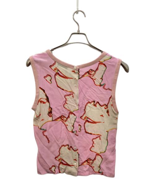 CHANEL（シャネル）CHANEL (シャネル) ジャケット×ノースリーブブラウスセットアップ ピンク サイズ:42の古着・服飾アイテム