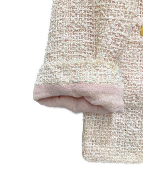 CHANEL（シャネル）CHANEL (シャネル) ツイードジャケット ピンク サイズ:40の古着・服飾アイテム