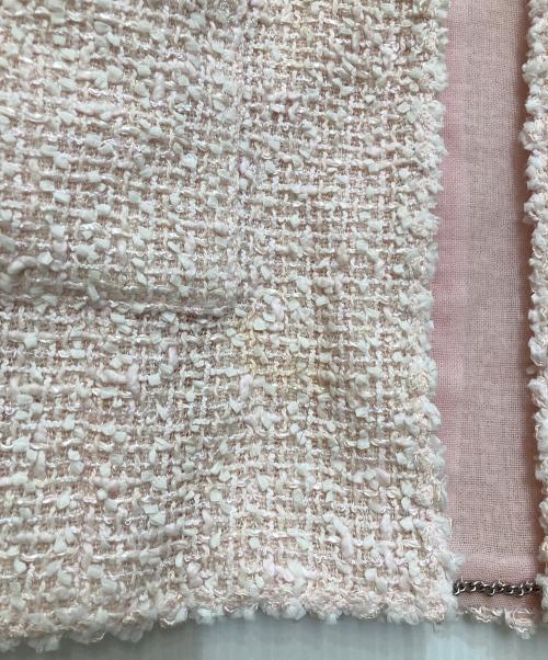 CHANEL（シャネル）CHANEL (シャネル) ツイードジャケット ピンク サイズ:40の古着・服飾アイテム