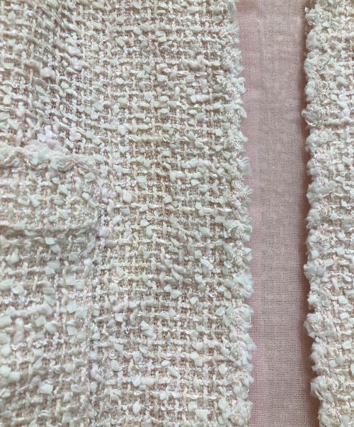 CHANEL（シャネル）CHANEL (シャネル) ツイードジャケット ピンク サイズ:40の古着・服飾アイテム