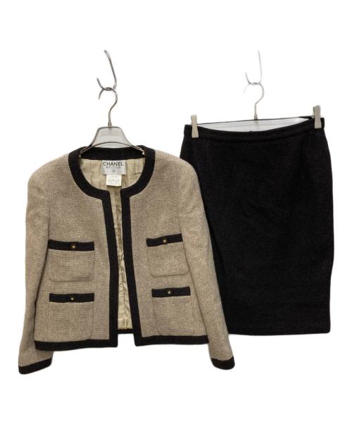 CHANEL（シャネル）CHANEL (シャネル) セットアップ ブラウン サイズ:42の古着・服飾アイテム
