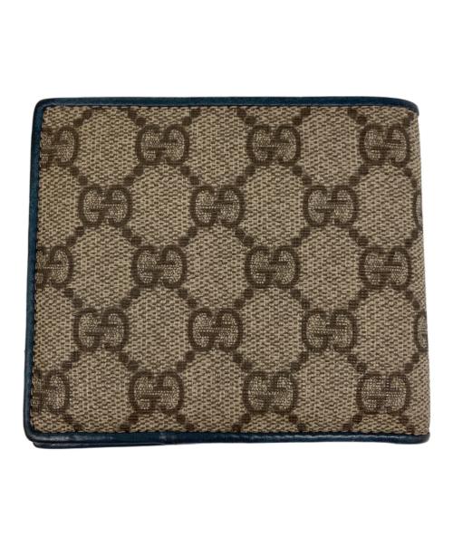 GUCCI（グッチ）GUCCI (グッチ) GGプラス 二つ折り財布 ベージュの古着・服飾アイテム