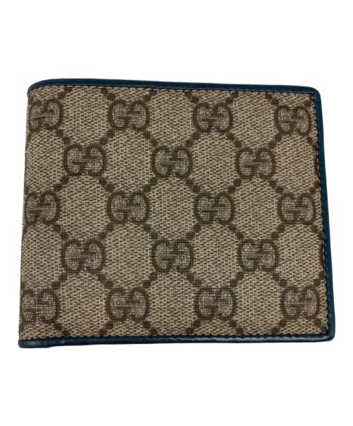 GUCCI（グッチ）GUCCI (グッチ) GGプラス 二つ折り財布 ベージュの古着・服飾アイテム