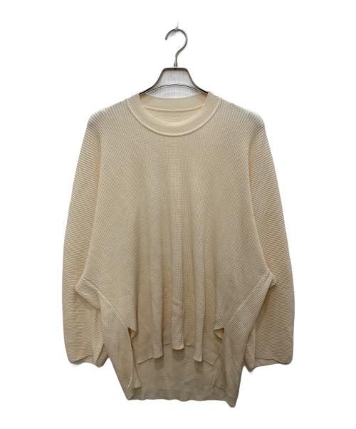 HOMME PLISSE ISSEY MIYAKE（オム プリッセ イッセイ ミヤケ）HOMME PLISSE ISSEY MIYAKE (オム プリッセ イッセイ ミヤケ) TIGHT TWIST COTTON KNIT ホワイト サイズ:1の古着・服飾アイテム
