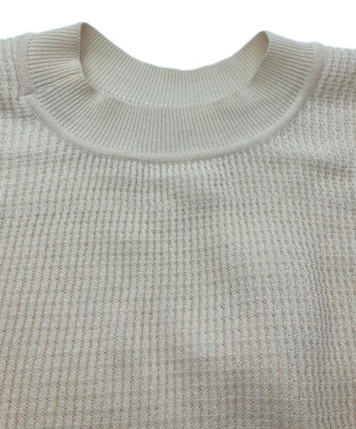 HOMME PLISSE ISSEY MIYAKE（オム プリッセ イッセイ ミヤケ）HOMME PLISSE ISSEY MIYAKE (オム プリッセ イッセイ ミヤケ) TIGHT TWIST COTTON KNIT ホワイト サイズ:1の古着・服飾アイテム