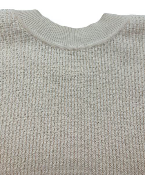 HOMME PLISSE ISSEY MIYAKE（オム プリッセ イッセイ ミヤケ）HOMME PLISSE ISSEY MIYAKE (オム プリッセ イッセイ ミヤケ) TIGHT TWIST COTTON KNIT ホワイト サイズ:1の古着・服飾アイテム