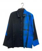 ISSEY MIYAKE MENイッセイミヤケメン）の古着「ITAJIME SHIRT」｜ブラック×ブルー