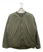 NANGA×URBAN RESEARCH DOORSナンガ×アーバンリサーチドアーズ）の古着「別注 ノーカラー インナー ダウン ジャケット」｜オリーブ