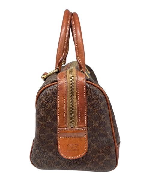 CELINE（セリーヌ）CELINE (セリーヌ) マカダム柄ボストンバッグ ブラウンの古着・服飾アイテム