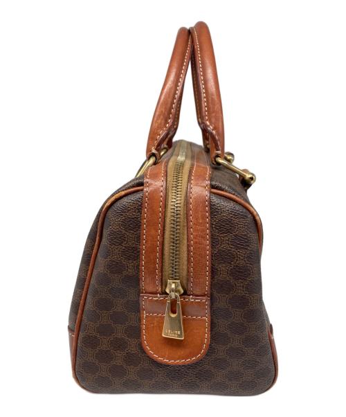 CELINE（セリーヌ）CELINE (セリーヌ) マカダム柄ボストンバッグ ブラウンの古着・服飾アイテム