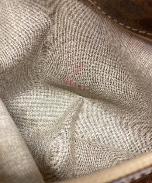 CELINE（セリーヌ）CELINE (セリーヌ) マカダム柄ボストンバッグ ブラウンの古着・服飾アイテム