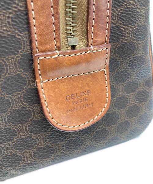 CELINE（セリーヌ）CELINE (セリーヌ) マカダム柄ボストンバッグ ブラウンの古着・服飾アイテム