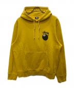 stussyステューシー）の古着「8ボールパーカー」｜イエロー