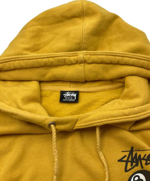 stussy（ステューシー）stussy (ステューシー) 8ボールパーカー イエロー サイズ:Lの古着・服飾アイテム
