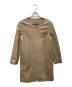 Loungedress（ラウンジドレス）の古着「ラムレザー ノーカラーコート」｜ブラウン