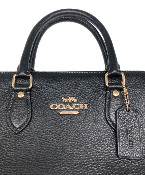 COACH（コーチ）COACH (コーチ) ジョージア サッチェル ショルダーバッグ ブラックの古着・服飾アイテム