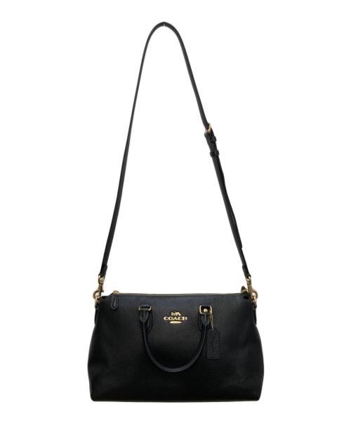 COACH（コーチ）COACH (コーチ) ジョージア サッチェル ショルダーバッグ ブラックの古着・服飾アイテム