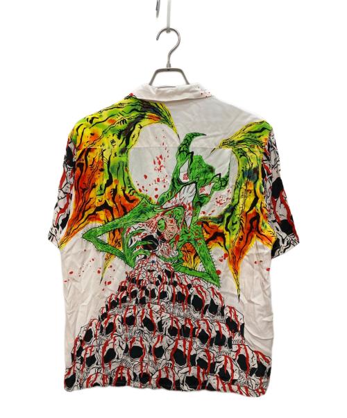WACKO MARIA（ワコマリア）WACKO MARIA (ワコマリア) NECK FACE (ネック・フェイス) コラボハワイアンシャツ ホワイト サイズ:Lの古着・服飾アイテム