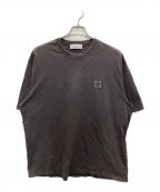 STONE ISLANDストーンアイランド）の古着「ロゴパッチクルーネックTシャツ」｜ブラウン