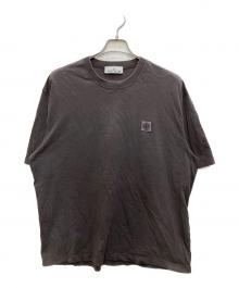 STONE ISLAND（ストーンアイランド）の古着「ロゴパッチクルーネックTシャツ」｜ブラウン