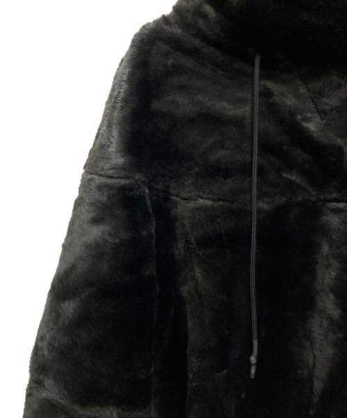 LE PHIL（ル フィル）LE PHIL (ル フィル) フェイクファービッグフーディー ブラック サイズ:FREEの古着・服飾アイテム