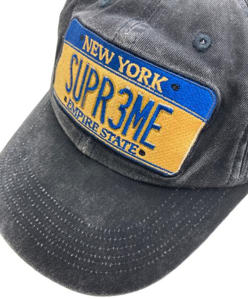 SUPREME（シュプリーム）Supreme (シュプリーム) License Plate 6-Panel キャップ ブラックの古着・服飾アイテム