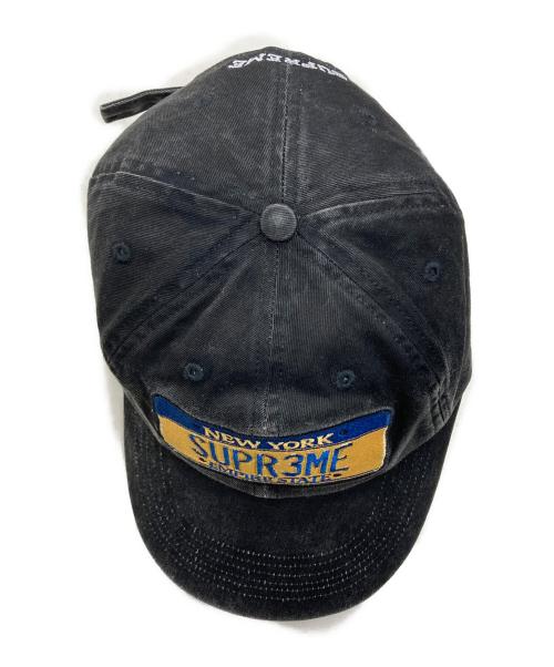 SUPREME（シュプリーム）Supreme (シュプリーム) License Plate 6-Panel キャップ ブラックの古着・服飾アイテム