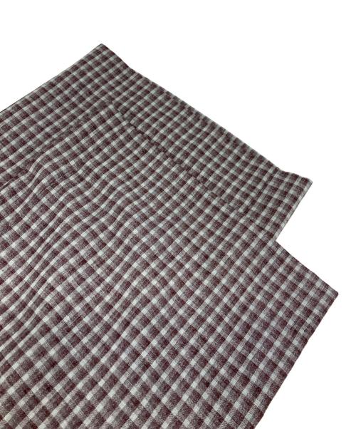 MACKINTOSH（マッキントッシュ）MACKINTOSH (マッキントッシュ) GREY LABEL リネンミックスチェックパンツ ブラウン サイズ:2の古着・服飾アイテム