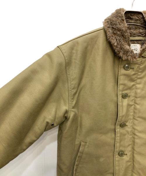 HOUSTON（ヒューストン）HOUSTON (ヒューストン) N-1デッキジャケット オリーブ サイズ:40の古着・服飾アイテム