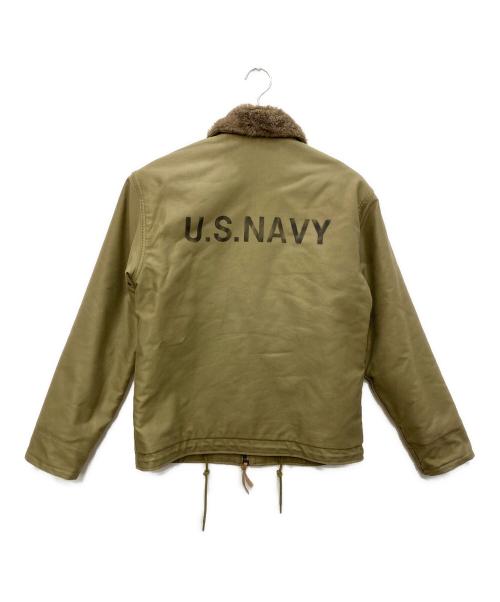 HOUSTON（ヒューストン）HOUSTON (ヒューストン) N-1デッキジャケット オリーブ サイズ:40の古着・服飾アイテム