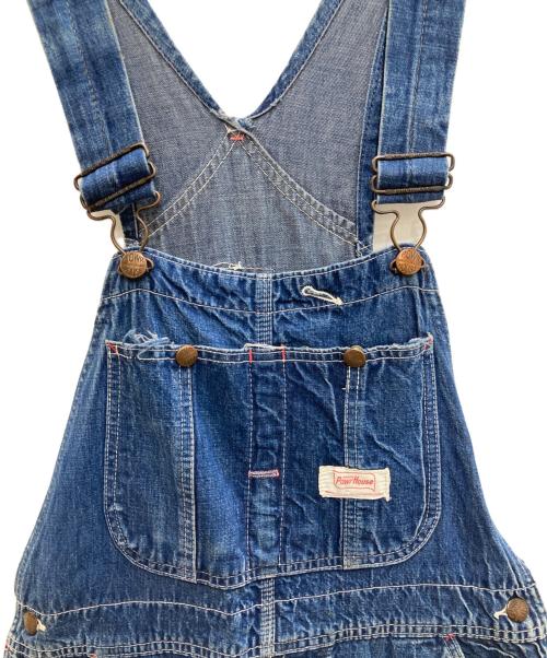 POWER HOUSE（パワーハウス）POWER HOUSE (パワーハウス) 60'sデニムオーバーオール インディゴ サイズ:記載なしの古着・服飾アイテム
