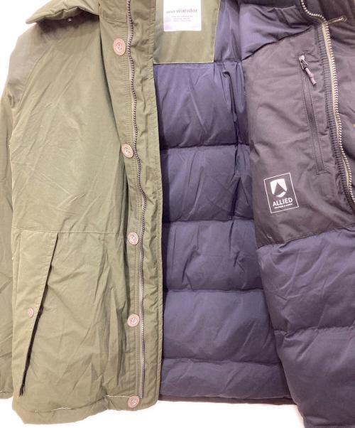 and wander（アンドワンダー）and wander (アンドワンダー) tough down jacket オリーブ サイズ:4の古着・服飾アイテム