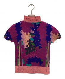 me ISSEY MIYAKE（ミーイッセイ ミヤケ）の古着「総柄プリーツカットソー」｜マルチカラー
