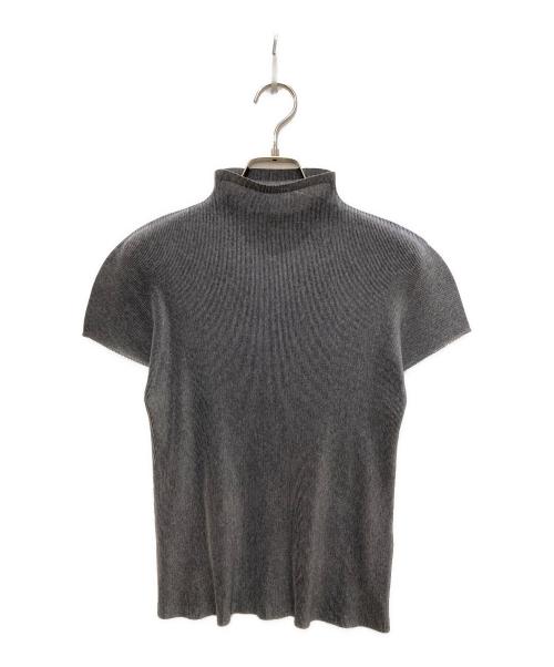 ISSEY MIYAKE（イッセイミヤケ）ISSEY MIYAKE (イッセイミヤケ) プリーツカットソー グレー サイズ:3の古着・服飾アイテム