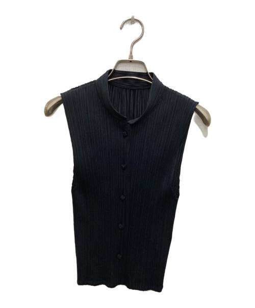 PLEATS PLEASE（プリーツプリーズ）PLEATS PLEASE (プリーツプリーズ) プリーツブラウス ブラック サイズ:3の古着・服飾アイテム