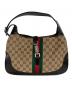 GUCCI（グッチ）の古着「ジャッキー シェリーラインGGキャンバスハンドバッグ」｜ベージュ