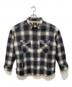 PENDLETON×NEIGHBORHOODペンドルトン×ネイバーフッド）の古着「CHECK BOA SH LS.WO」｜グレー