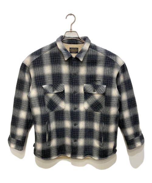 PENDLETON（ペンドルトン）PENDLETON (ペンドルトン) NEIGHBORHOOD (ネイバーフッド) CHECK BOA SH LS.WO グレー サイズ:Mの古着・服飾アイテム