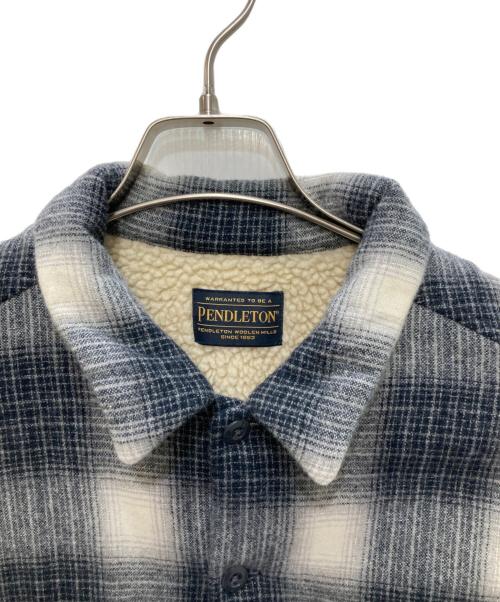 PENDLETON（ペンドルトン）PENDLETON (ペンドルトン) NEIGHBORHOOD (ネイバーフッド) CHECK BOA SH LS.WO グレー サイズ:Mの古着・服飾アイテム