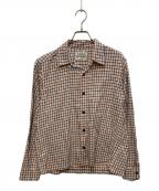 BEAMS FUTURE ARCHIVEビームスフューチャーアーカイブ）の古着「GLITTER NELCHECK SHIRT」｜ピンク