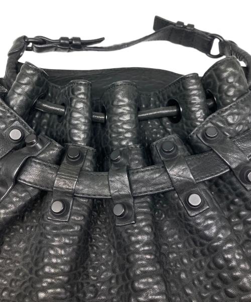 ALEXANDER WANG（アレキサンダー・ワン）ALEXANDER WANG (アレキサンダー・ワン) レザーショルダーバッグ ブラックの古着・服飾アイテム